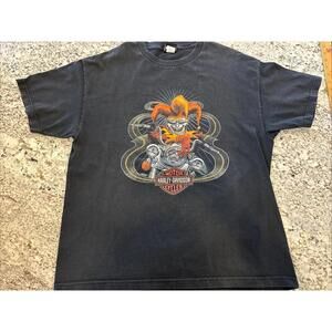 Harley Davidson Mens Xl Jester Skull Tee Phoenix Oregon